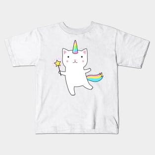 Cute Caticorn Unicorn Kids T-Shirt